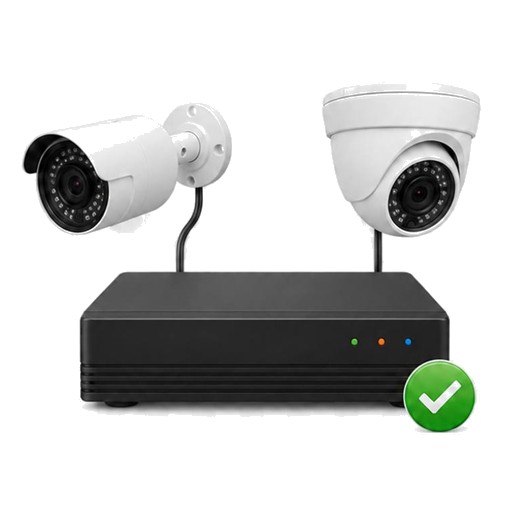 Cámaras conectadas a un DVR compatible